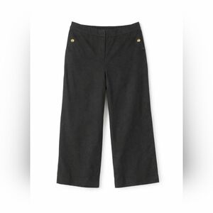 J.Crew Re-Imagined Linen Blend Pants Women’s Size14 Black Cropped